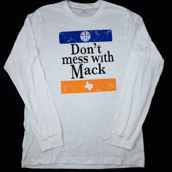 Don't Mess with Mattress Mack t-shirt Large Long Sleeve Houston Astros Legend L - Picture 1 of 5